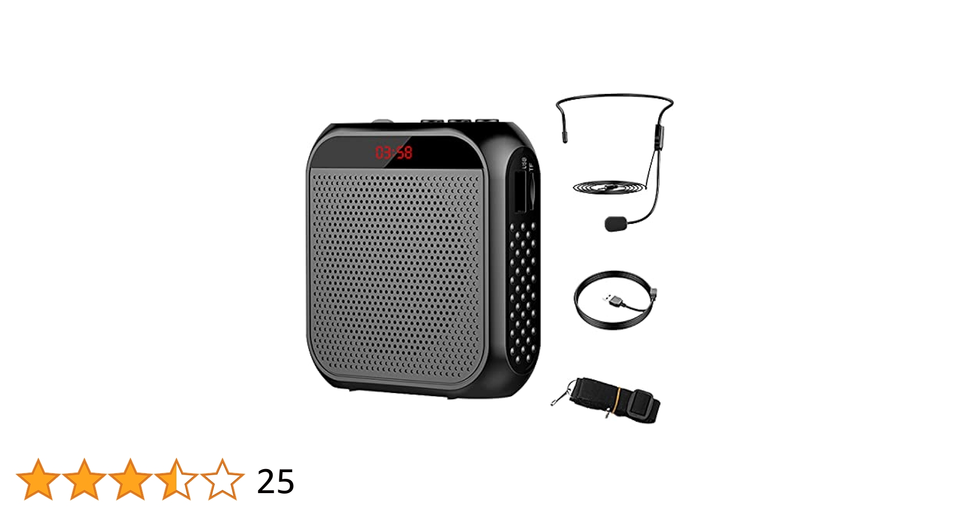 Amazon.co.jp: Absdefen 拡声器 スピーカー メガホン ポータブル